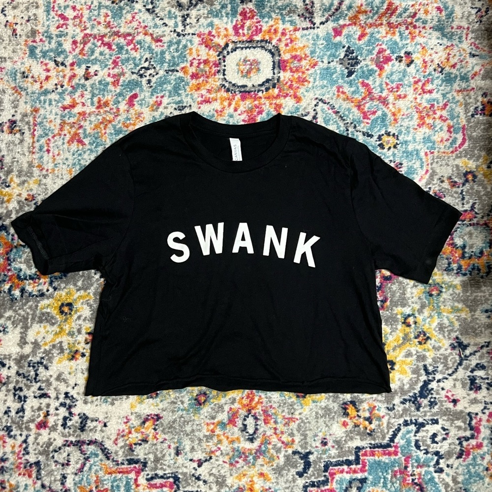Swank Shirt Sleeve Crop Top